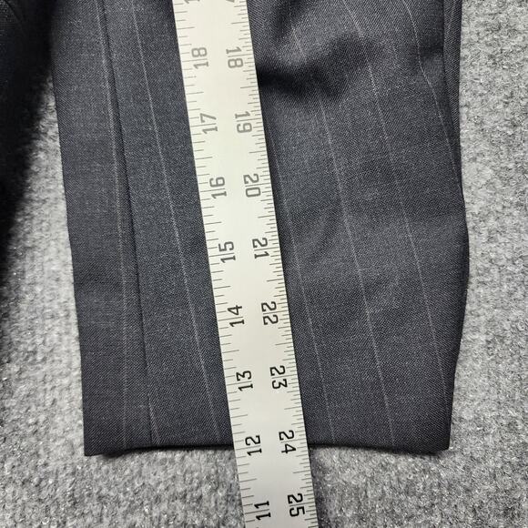 Vintage Chaps Ralph Lauren 100% WOOL Pinstripe Suit Jacket Blazer Men's Size 40R - Picture 9 of 10